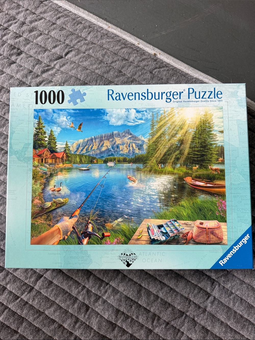 Ravensburger Scenic Lake Fishing Puzzle - Blue, Green, Yellow